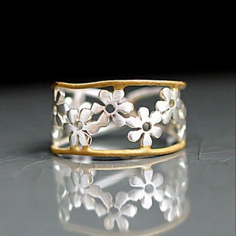 Boho flower Ring #2357 - Picture 1 of 6